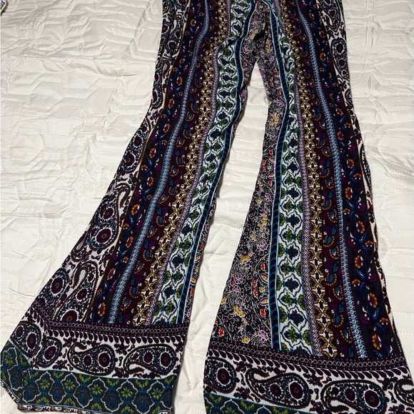 Patrons of Peace Pants - Patrons of Peace Colorful Patterned Flare Pants